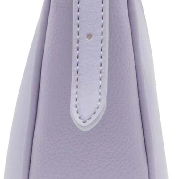 Chic Lavender Half Moon Crossbody with Sculpted Buckle - Everyday Essential - Picture 4 of 5